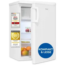 Exquisit Kühlschrank ohne Gefrierfach, EEK: C, 118 Liter, 4-Sterne-Gefrierfach, Gemüseschublade, Türanschlag wechselbar, KS16-4-HE-040C weiss