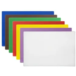 Hygiplas Low Density Schneidebretter 7er Set mit Gestell