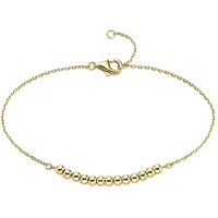 aniston jewelry & watches Armband "Schmuck Geschenk Armkette mit Kugeln", gelbgoldfarben, ANISTON JEWELRY & WATCHES, Armbänder, Damen, 19cm, Silber 925 (Sterlingsilber), Armband