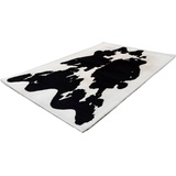calo-deluxe Hochflor-Teppich »Vogesen 500«, rechteckig, weiche Haptik, Wohnzimmer, schwarz-weiß