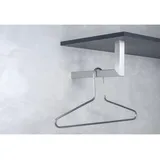 Simausrom Kleiderstange L Form Luna - Kleiderstange für Hutablage - Garderobenstange L Form 300x150mm, Edelstahl gebürstet