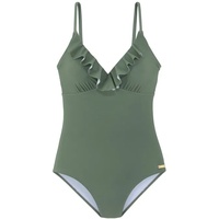 LASCANA Badeanzug Damen oliv Gr.42 Cup D