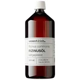 wesentlich. Rizinusöl kaltgepresst 1000ml - 100% reines Rizinusöl - für Haut und Haare, Wimpern und Augenbrauen