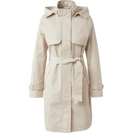 Comma, Baumwoll-Trenchcoat mit abnehmbarer Kapuze und Bindegürtel - 42