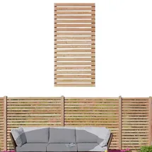 Gartenpirat Sichtschutzelement 90 x 180 cm Braun Holz