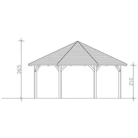 SKANHOLZ Nice 4 Ø 6,3 m weiß