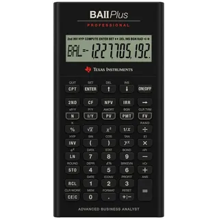 Texas Instruments BAII Plus Professional Finanzrechner grau