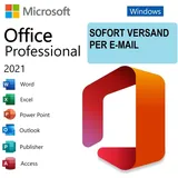 Microsoft Office 2021 Professional für Windows 10-11  | Trusted Shops zer­ti­fi­ziert + Käu­fer­schutz |  Online Aktivierung