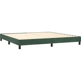 vidaXL Boxspringbettgestell 200 x 200 cm Dunkelgrün