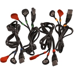 Compex Snap-Kabel-Satz 4 Kabel 8P schwarz