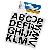 Herma 4167 Buchstaben A-Z Etiketten 25 mm Schwarz 10er-Packungen