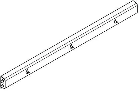 KWC Aquarotter Armatureneinheit, Edst., W.-Mont., 3 Waschplätze, 2100 mm, Wasser links, 2030071036 2030071036