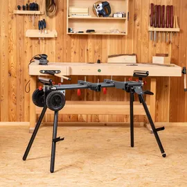 SCHEPPACH Practixx Untergestell PX-UG-2000R | ausziehbar 1185 | Traglast 200kg | Arbeitstisch mit Räder | mit Rollen und Griff