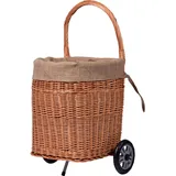 Dobar Kaminholzwagen Weide 44 x 43 x 93 cm Braun