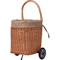 Dobar Kaminholzwagen Weide 44 x 43 x 93 cm Braun