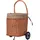 Dobar Kaminholzwagen Weide 44 x 43 x 93 cm Braun