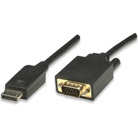 Techly 3m VGA/DisplayPort VGA (D-Sub) Schwarz