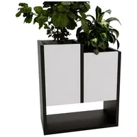 Raumhirsch furniture BLUMENKASTEN, Weiß, 23x50x44 cm, Gartenzubehör, Blumentöpfe -