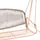 Beliani Hollywoodschaukel Norcia Beige 3-Sitzer