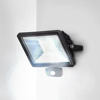 GGMMÖBEL MAX | LED Strahler Außen | 20W | LED Fluter mit Bewegungsmelder | IP65 Wasserdichte | 1800LM | Außenstrahler | 6000K | Kaltweiß | Ideale Aussenleuchte für Hinterhof, Auffahrt, Sensor.Flut