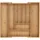 Relaxdays Besteckkasten Ausziehbar 7–9 Fächer 5 x 31-50 x 45 cm Bambus Braun