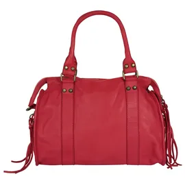 Samantha look Shopper echt Leder, Made in Italy, rot | Rot