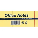 Tesa Haftnotizen »Office Notes« gelb, 40 x 50mm, selbstklebend, 12x 100 Blatt