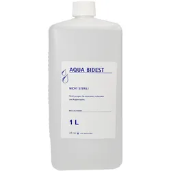 Aqua Bidest bidestilliertes Wasser 1 Liter