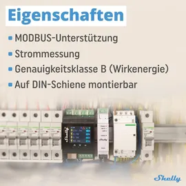 Shelly Pro EM 50A - 50 Stromzähler Bluetooth, Wi-Fi