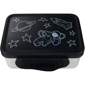 ergobag Edelstahl Brotdosen mit Trennfach und Snack-Box, BPA-frei, Spülmaschinenfest