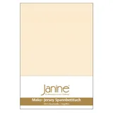 JANINE Spannbettlaken Mako Jersey 180 x 200 - 200 x 200 cm beige