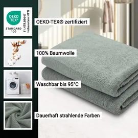 ZOLLNER Handtuchset 70 x 140 cm hellgrau 2 St.