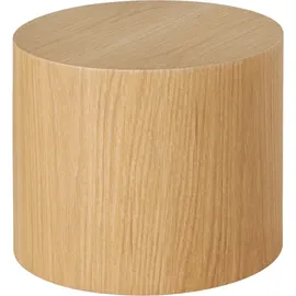 Tectake tectake® 2er Set Couchtische, rund, furnierte MDF-Platte, bodenschonende Filzgleiter