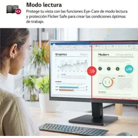LG 22MR410-B Desktop-PC-Monitor 22 Zoll – VA-Display, FHD-Auflösung (1920 x 1080), 5 ms GtG 100 Hz, sRGB 99%, AMD FreeSync, Gaming-Funktionen und Eye-Care