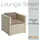 Estexo Polyrattan Loungesessel 70 x 69 x 63 cm beige