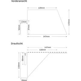 Ritter Restehalter CONTURA 3/SOLIDA 4/SERANO 7/SERANO 9/LINEA 3 Silber