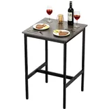 Vevor Bartisch 61 x 61 x 91,4 cm rustikales Braun/Schwarz