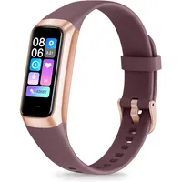 Zeacool Fitness Tracker Smartwatch Herren Damen, IP68 Wasserdicht Fitnessuhr, Aktivitätstracker mit 24h Herzfrequenz, Schlaf,Blutdruck Monitor schrittzähler Uhr Sportuhr für iOS Android(Burgunderrot)