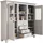 Home Affaire Buffet Rauna Highboard 146 x 38 x 134 cm Weiß