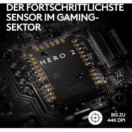 Logitech G PRO X SUPERLIGHT 2 LIGHTSPEED Kabellose Gaming-Maus, West Europa Verpackung, Lightweight, 60g, 8K-Abrufrate, 44K DPI, 5 programmierbare Tasten, USB-C, PC - - Gaming