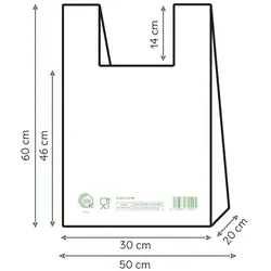 MONOUSO - Hemdchenbeutel Home Compost “Classic” 50x60cm 22,5μm (100 Stück)