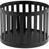APS Korb "APS PLUS", Aufbewahrungskorb, Edelstahl, schwarz, Ø 15 cm, H: 10,5 cm