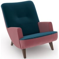 Max Winzer® Loungesessel build-a-chair Borano, im Retrolook, zum Selbstgestalten grün
