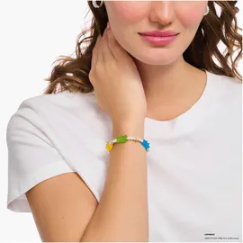 Thomas Sabo Perlenarmband mit Goldbären bunt 19 cm