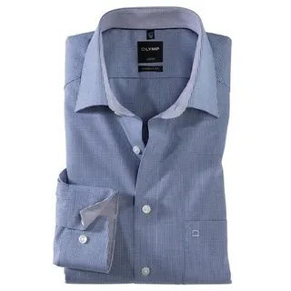 Olymp Hemd - Blau,Weiß - L