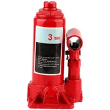 Hydraulischer Wagenheber 3 t Stockwagenheber Stempel-Wagenheber Stempel-Wagenheber für PKW Hubhöhe 15,3-31cm Rangierwagenheber für Van Boot LKW Wohnwagen gefertigt aus Qualitätsstahl