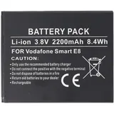 AccuCell Akku passend für Vodafone Smart E8 Akku Li3822T43P4h736040, VFD510 Li-Ion, 3,8V, 2200mAh, 8,4Wh