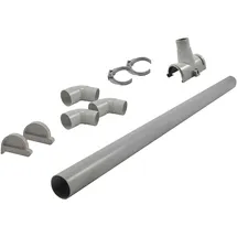 Karibu Dachrinnenpaket für Flachdachhäuser PVC bis 590 cm