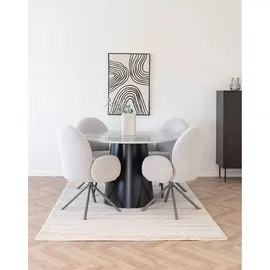 VCM Brito Esstisch Ø120cm Marmor Dekor.