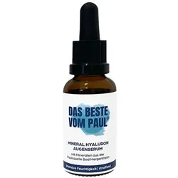 Das Beste vom Paul Mineral Hyaluron Augenserum für einen wachen Blick und weniger Schwellungen Serum 30 ml Frauen